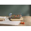 Boite rectangle en verre + couverts bambou 1,5 L - Visuel 1